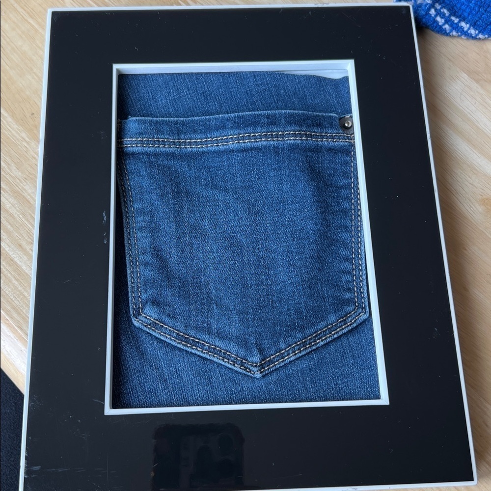Denim Framed Sunglasses/key Pocket - Picture 2 of 4